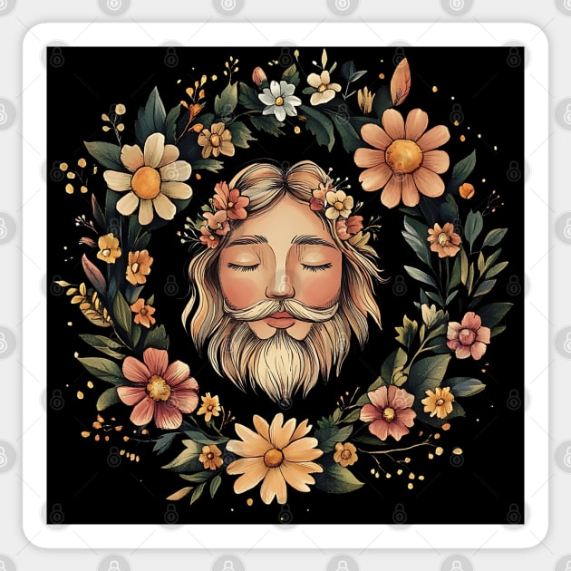 Majestic Zeus Art – Ancient Greek God Illustration Sticker by TuncGK